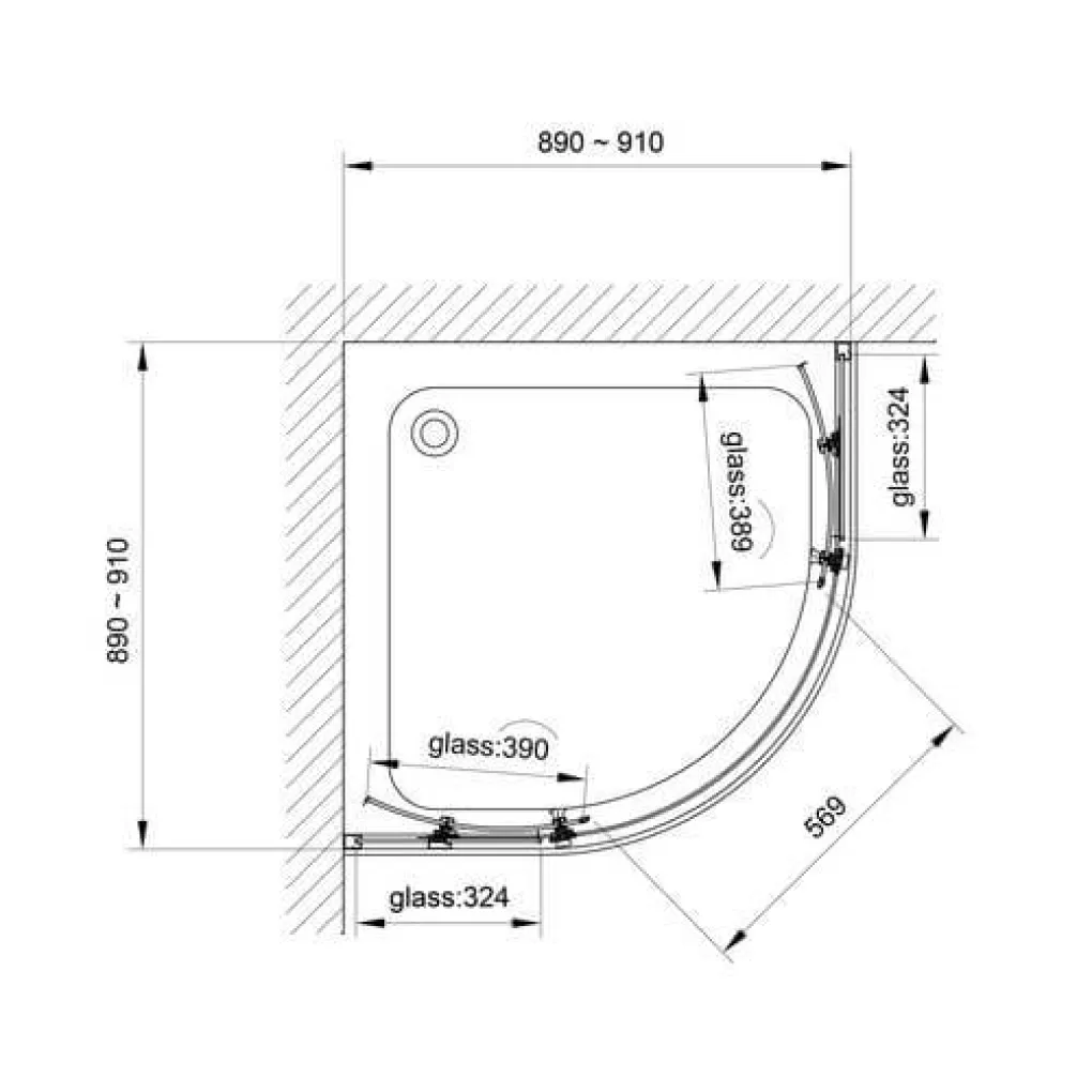 Душевая кабина Koller Pool Round 900x900x1900 (1422652304)- Фото 3
